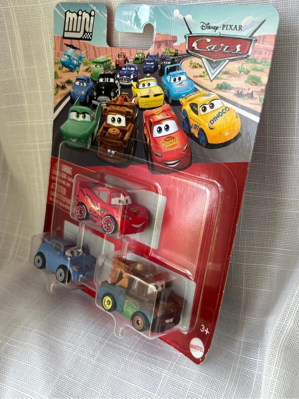 Disney Pixar Cars Mini Racers 3 Pack Lightning McQueen Mater Sally New